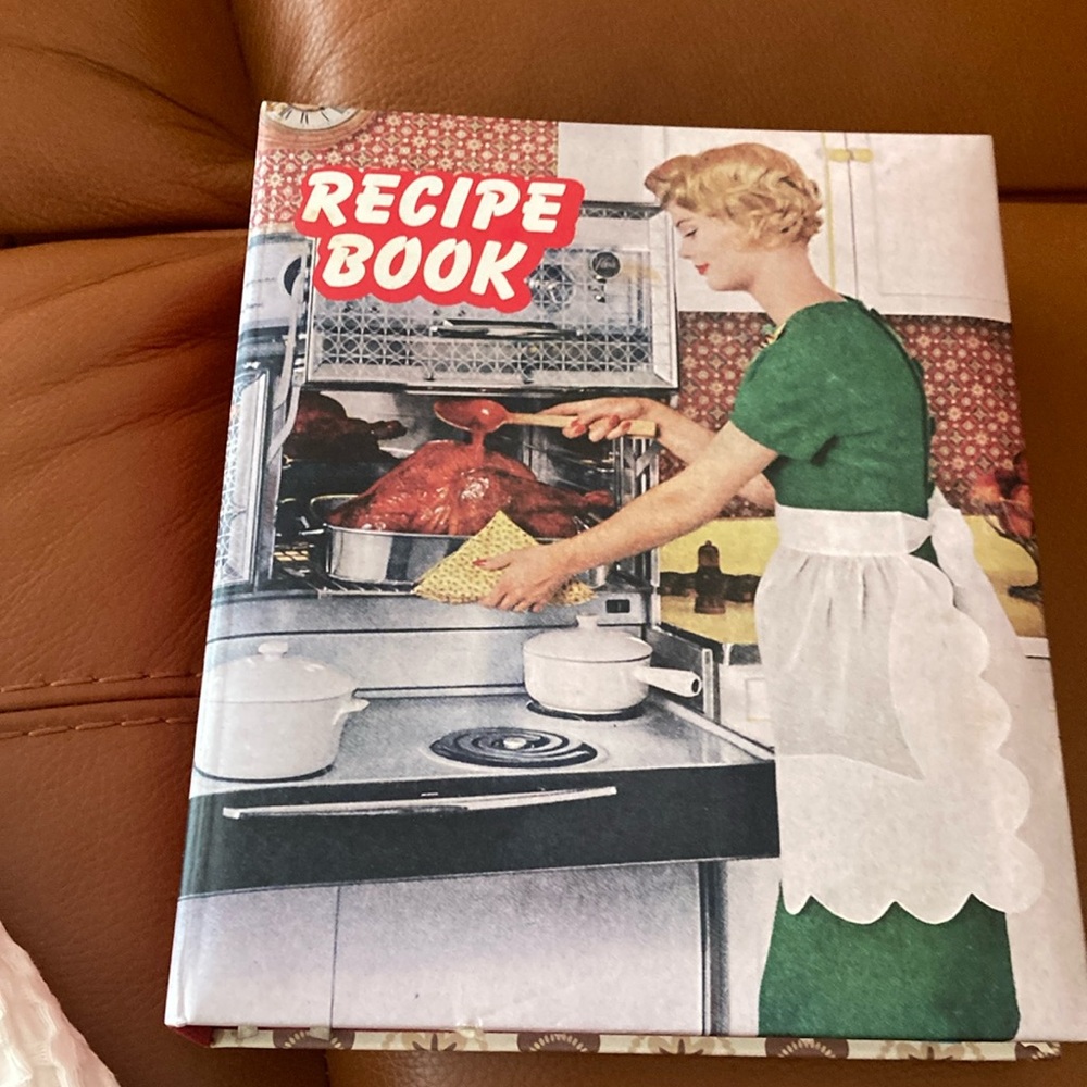 Vintage Style Recipe Book with Retro Cover